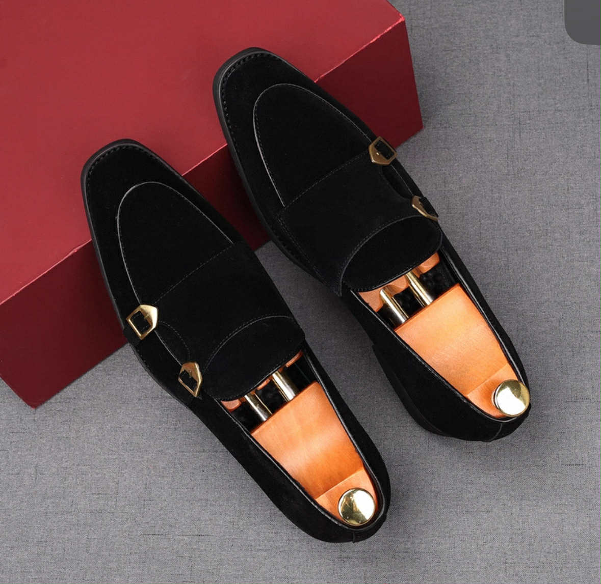 Double Monk Strap Loafers