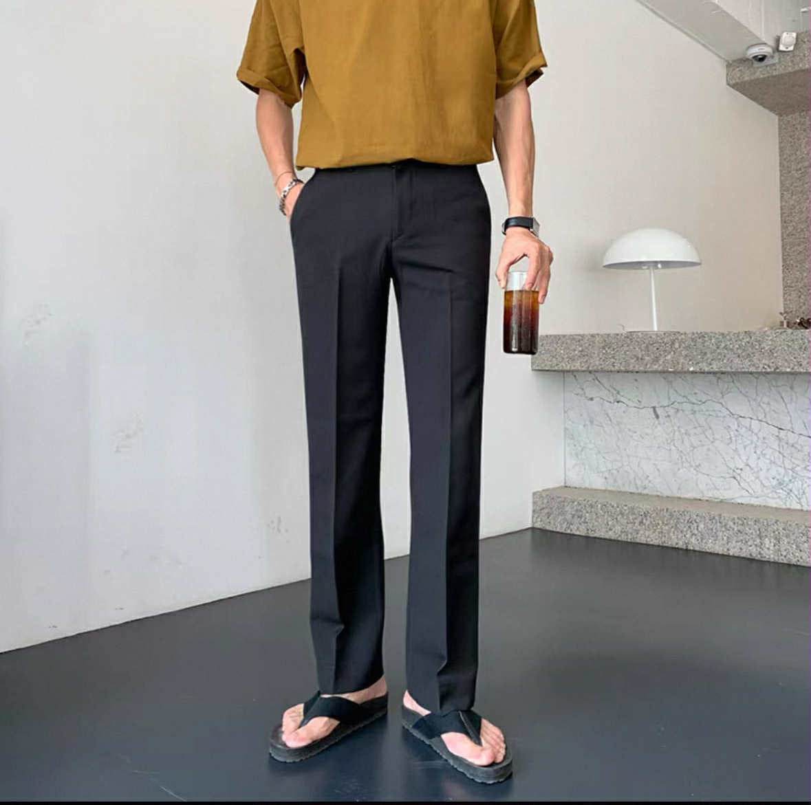 Cropped Wide Leg Pants