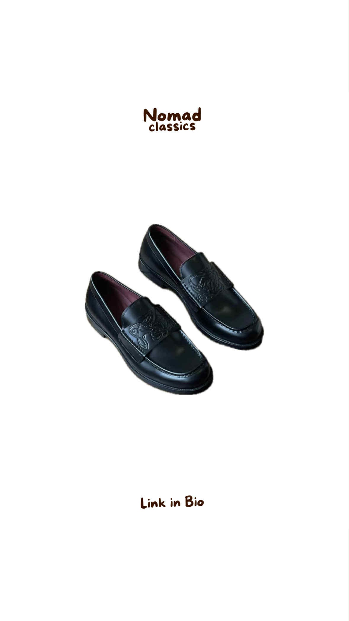 Classic Black Leather Loafers