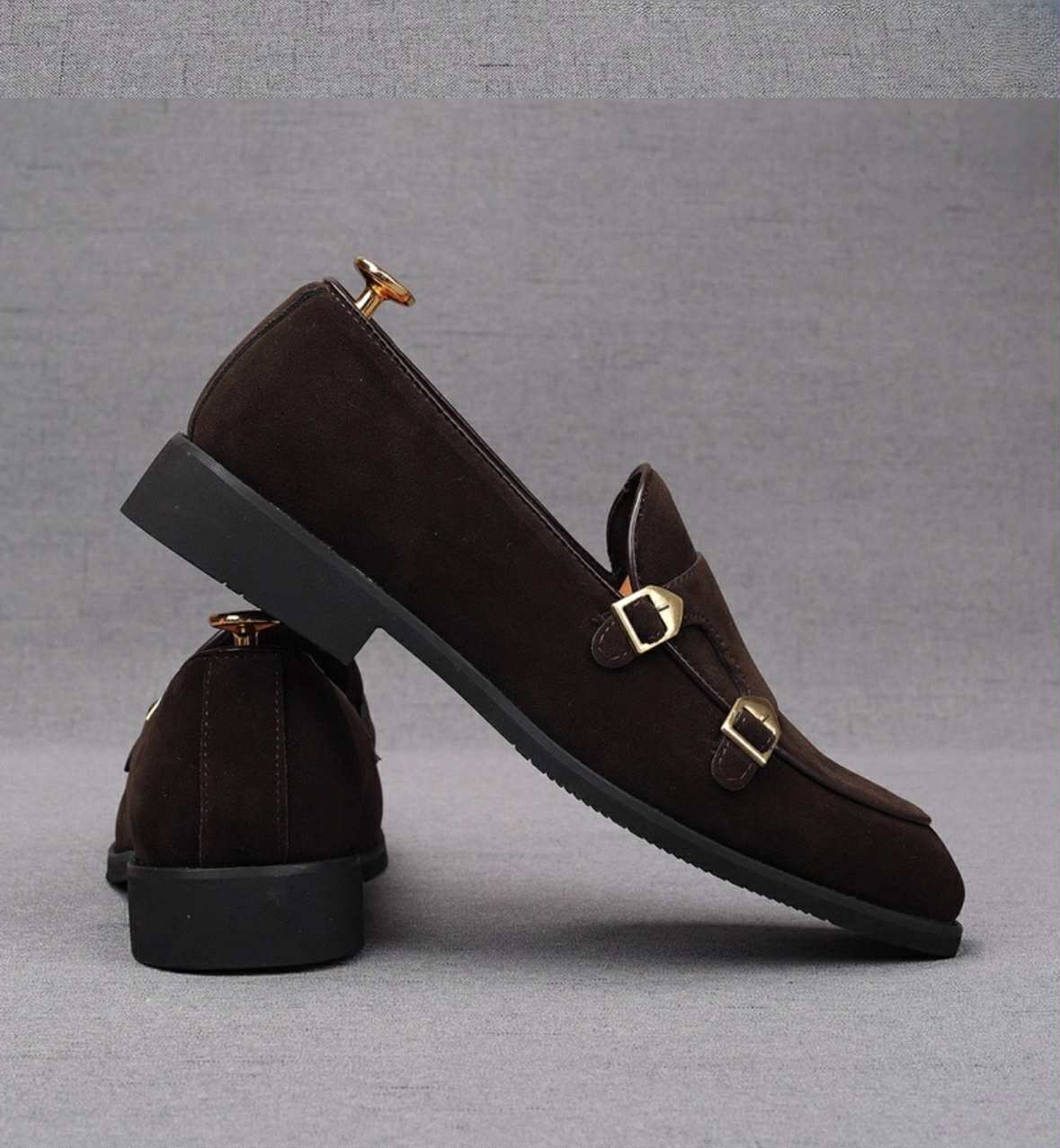 Double Monk Strap Loafers