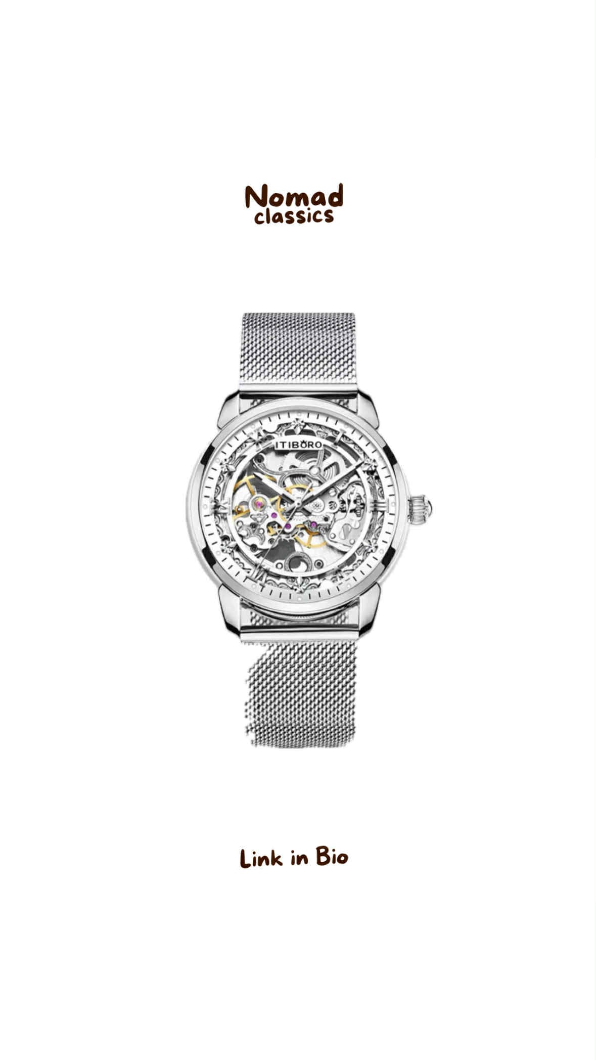 Tibobo Skeleton Watch