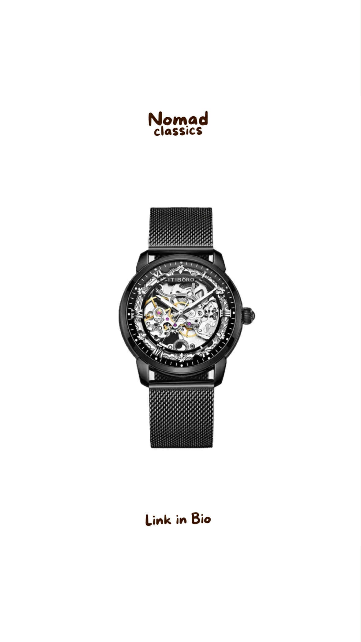 Tibobo Skeleton Watch