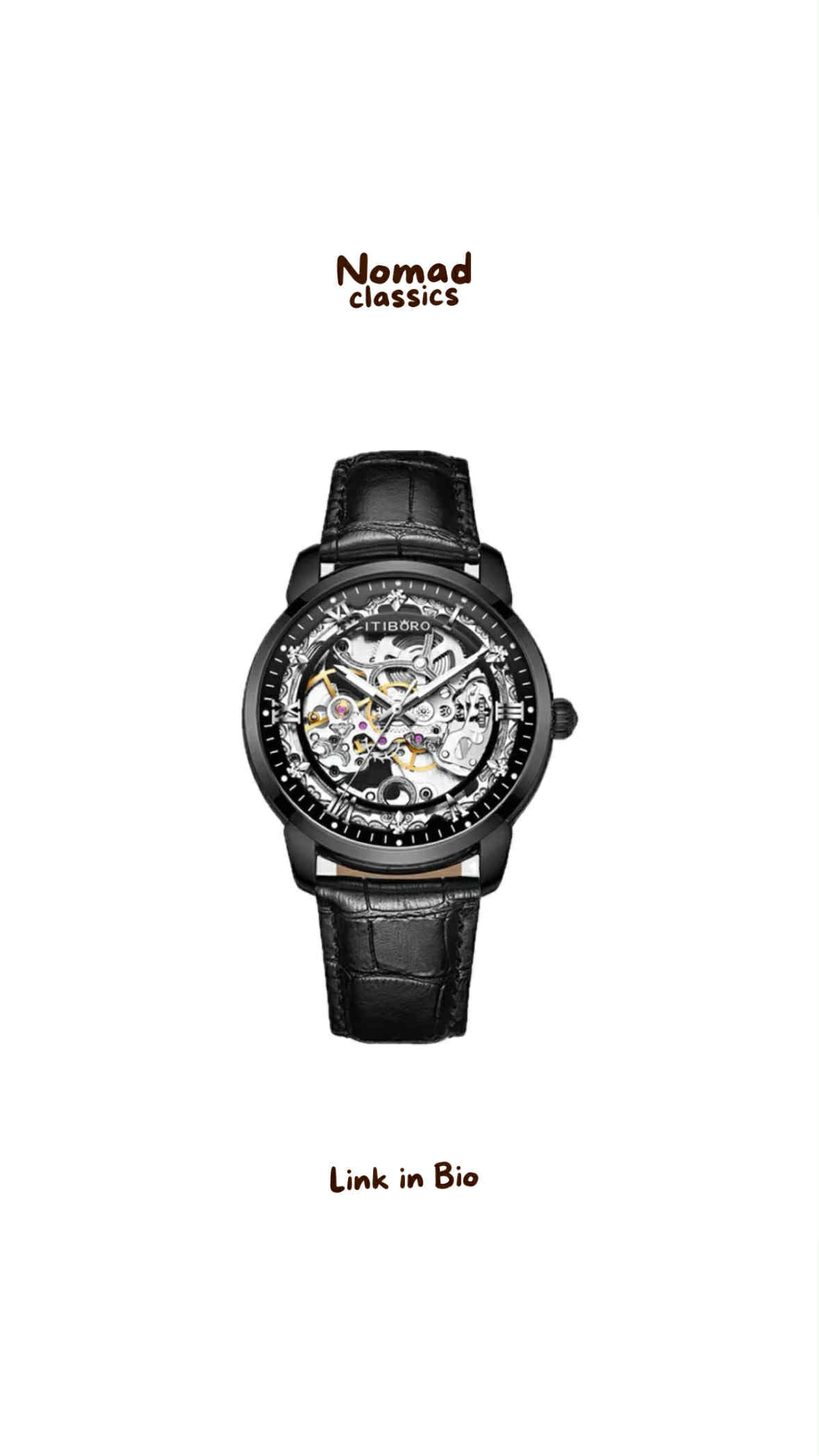 Tibobo Skeleton Watch