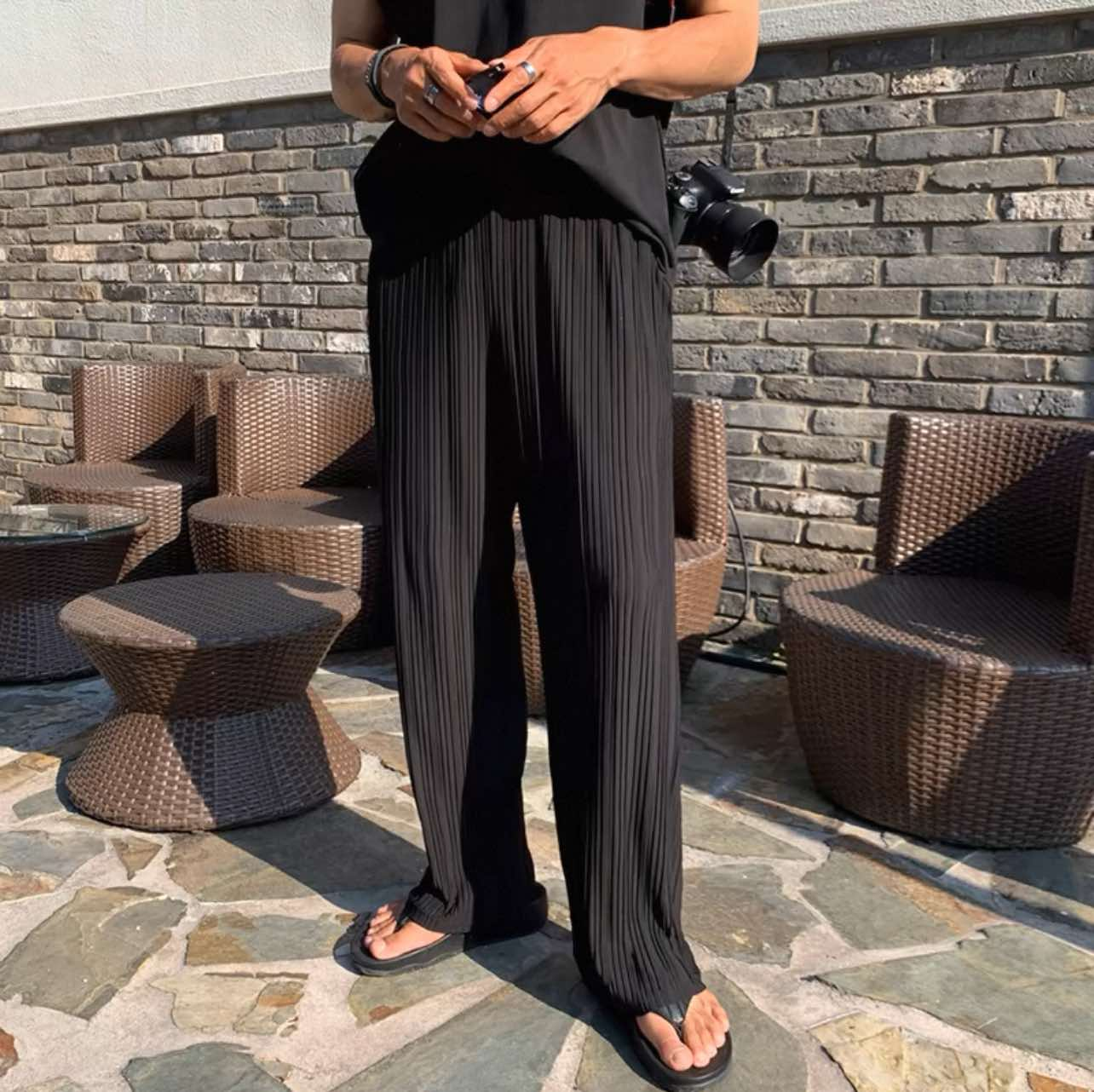 "Pleated Lounge Trousers – Effortless Style & Summer Comfort"