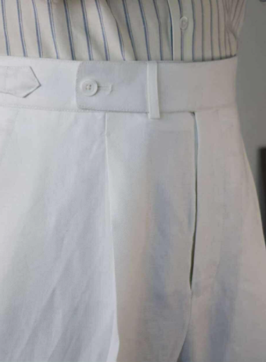 "White Classic Trousers – Clean, Modest, Timelessly Stylish"