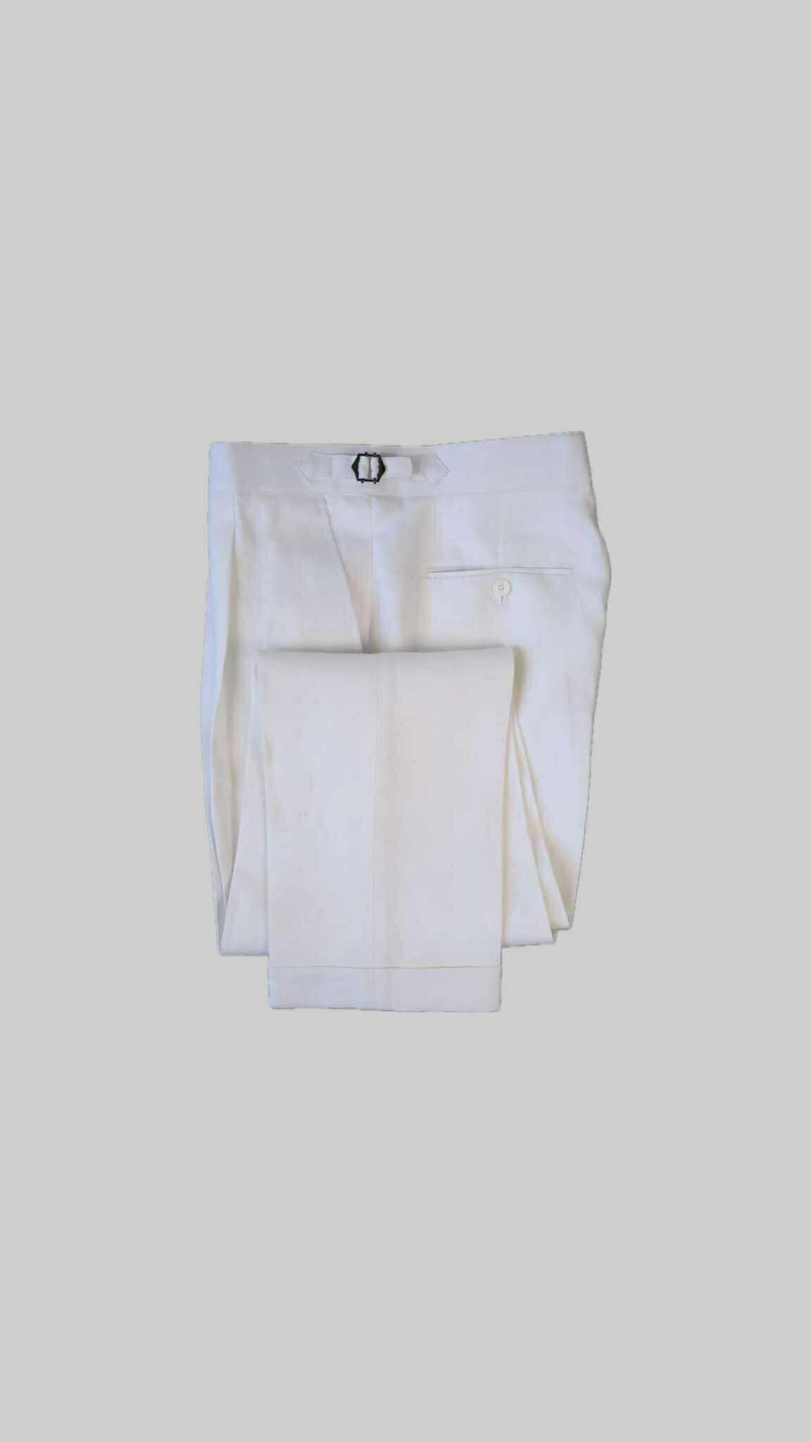 "White Classic Trousers – Clean, Modest, Timelessly Stylish"