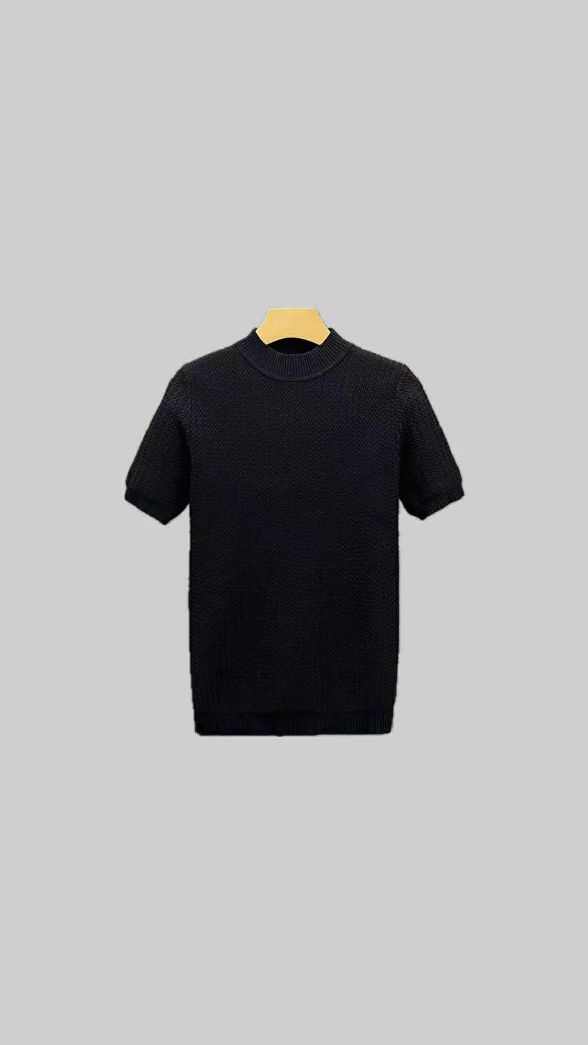 Textured Knit Tee – Minimalism