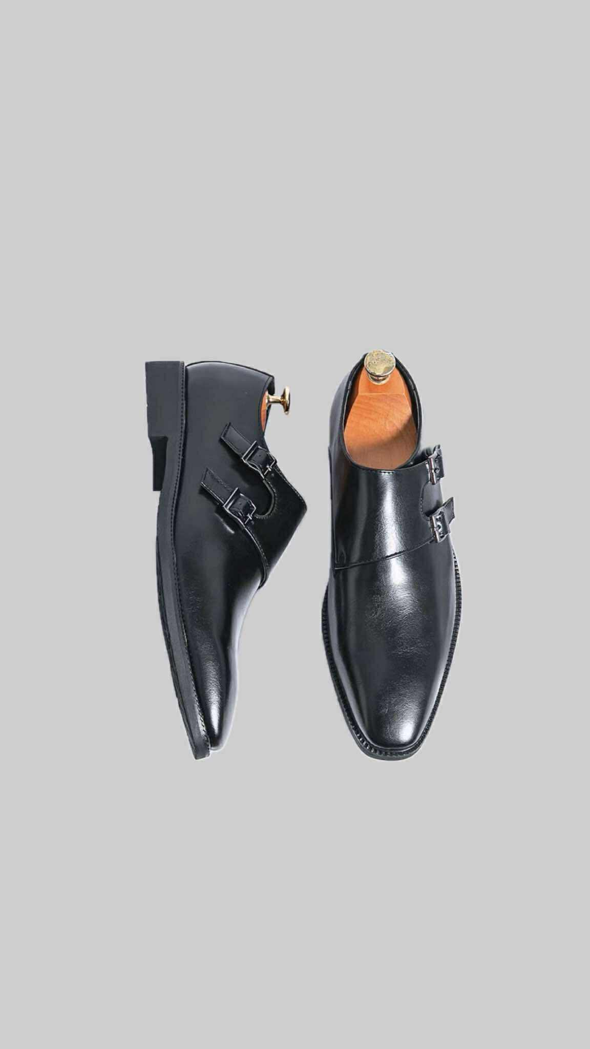 Classic Double Monk Strap Shoes