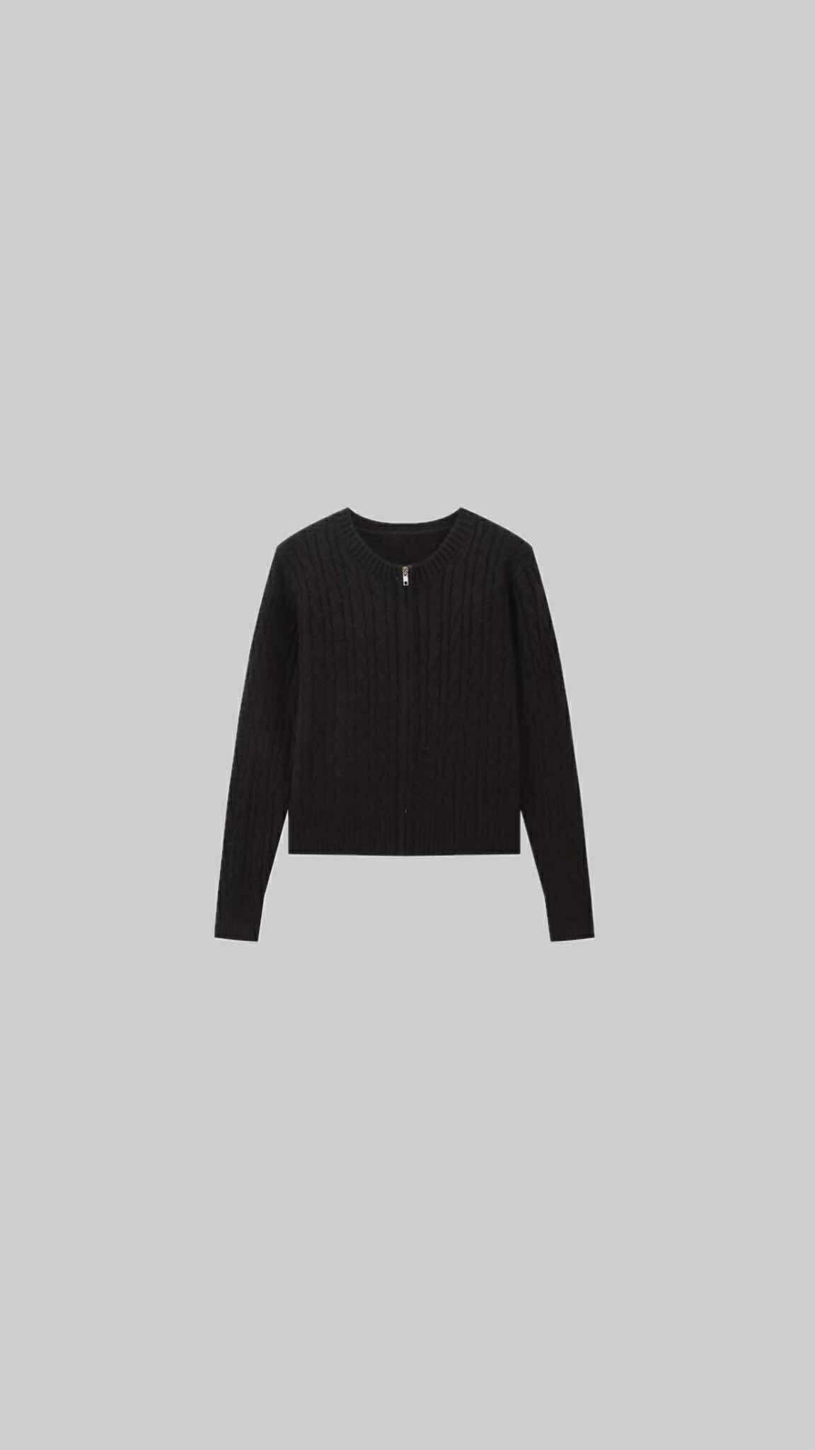 Minimalist Zip Sweater
