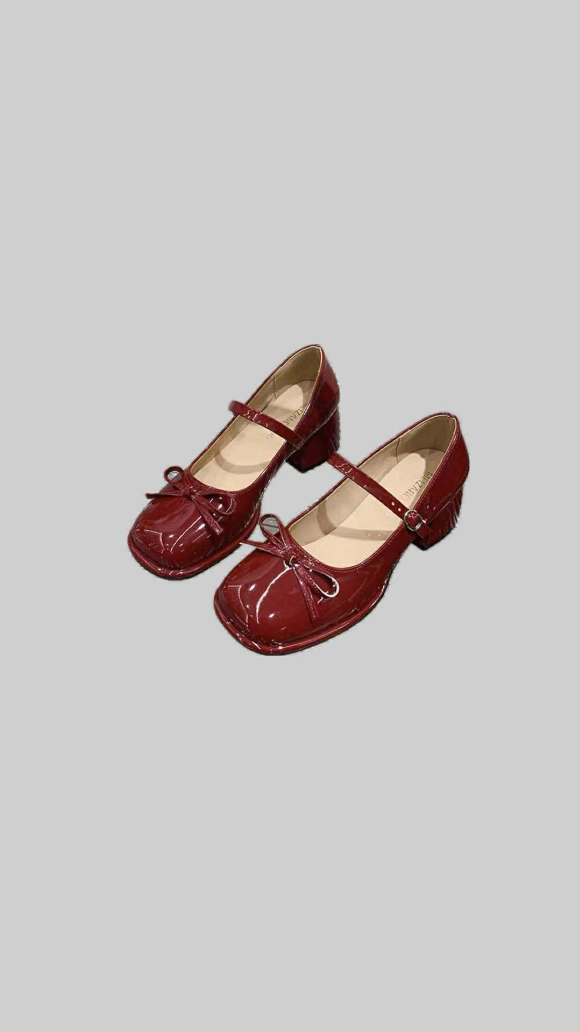 Vintage Bow Mary Jane Shoes