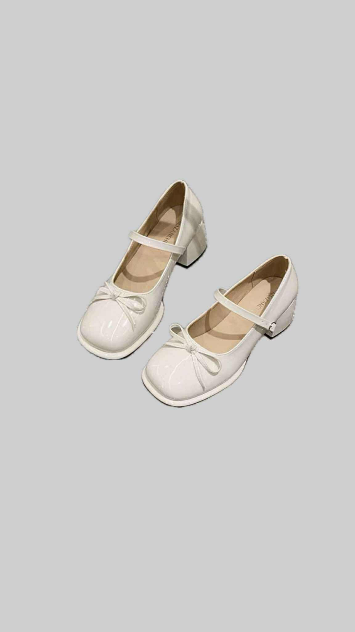 Vintage Bow Mary Jane Shoes