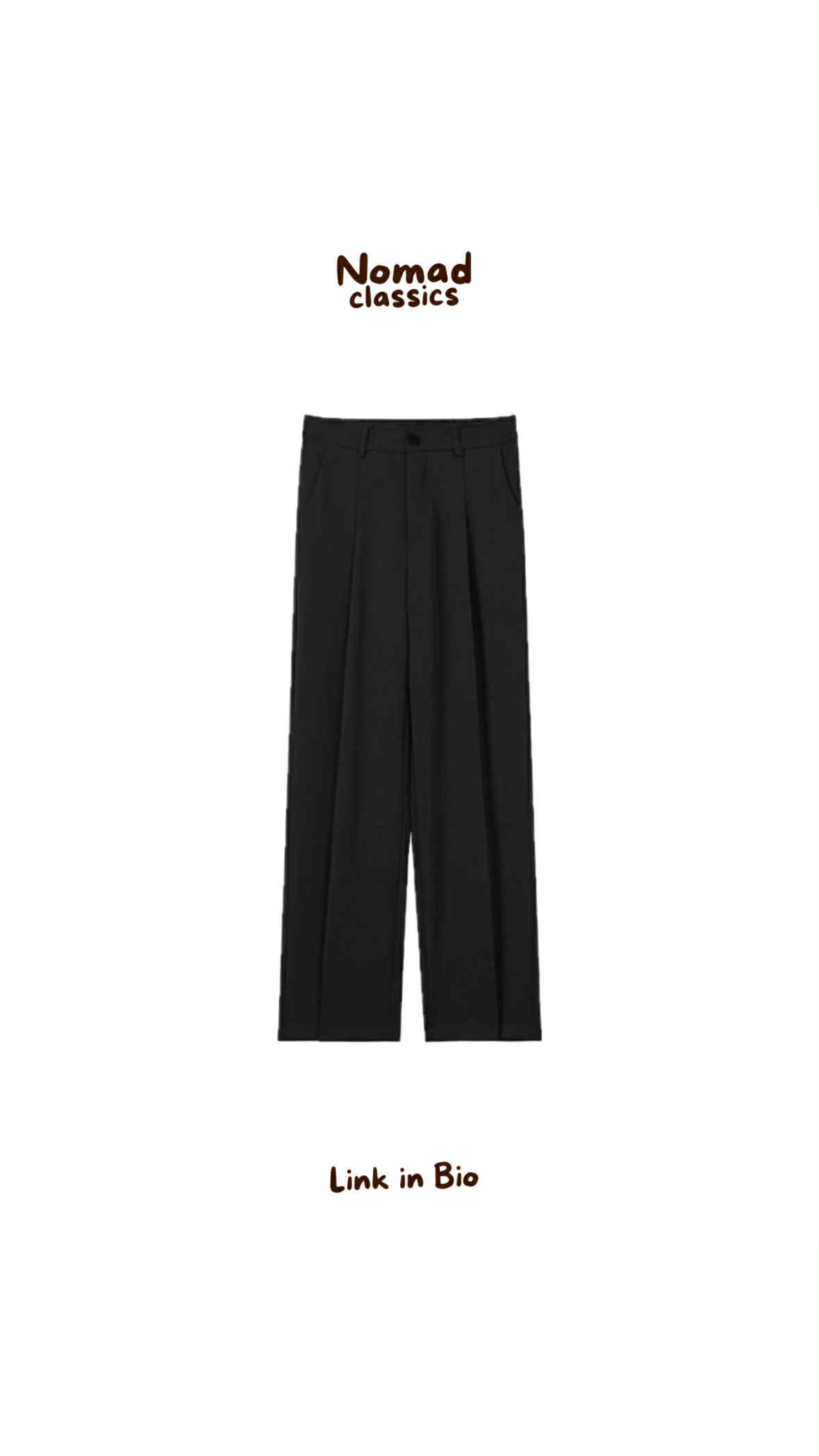 Wide-Leg Cream Trousers
