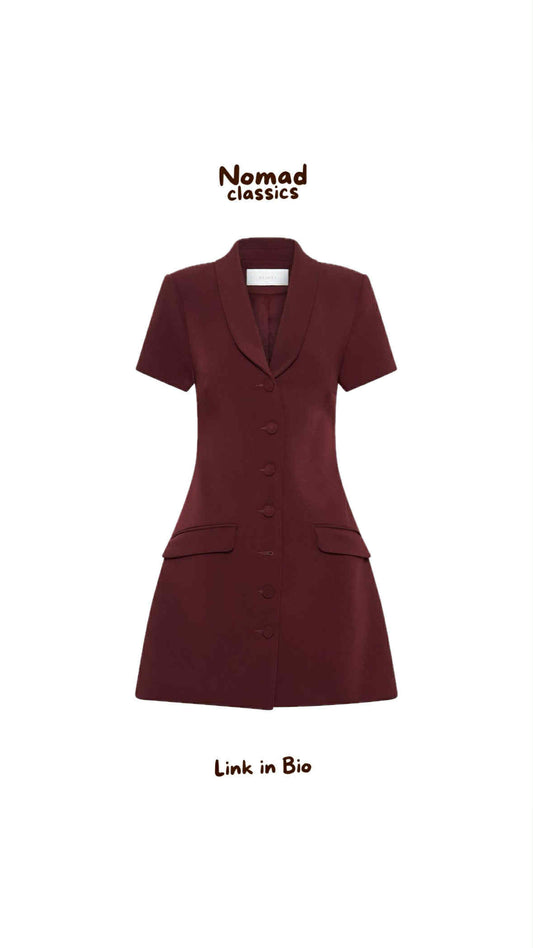 V-Neck Suit Dress
