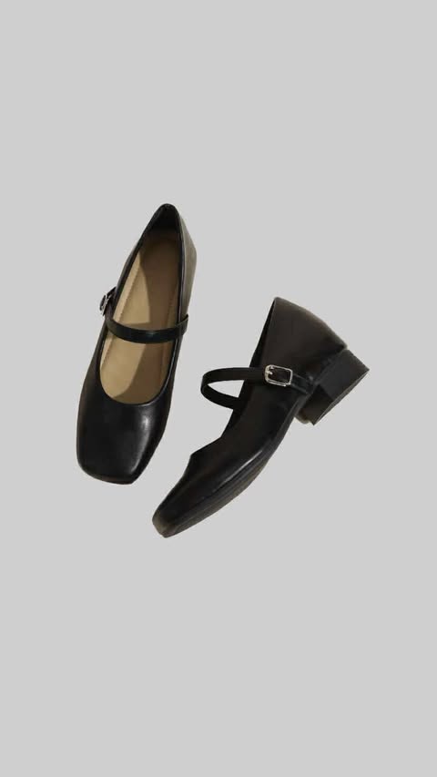 Classic Square Toe Mary Jane Flats