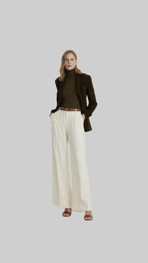 High Waist Wide-Leg Trousers
