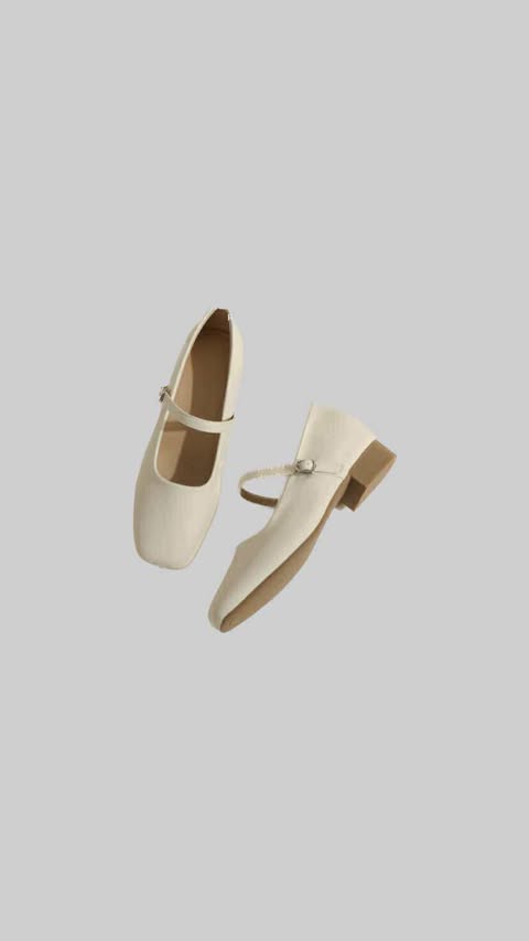 Classic Square Toe Mary Jane Flats