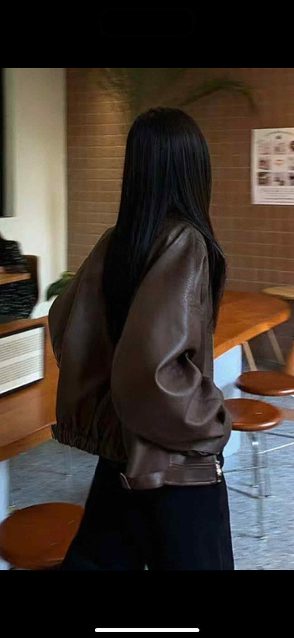 Leather Zip Up jacket-