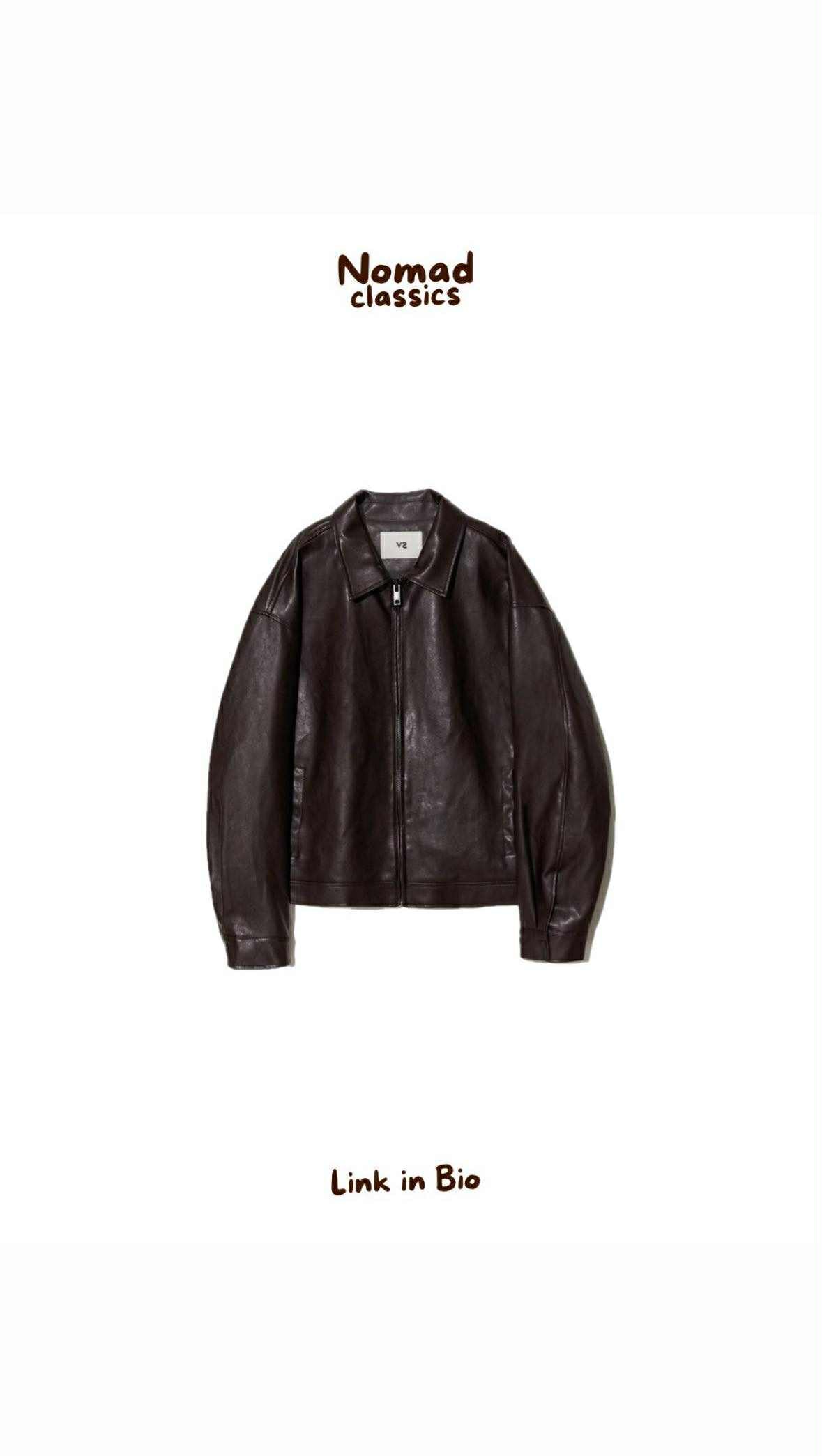 Leather Zip Up jacket-