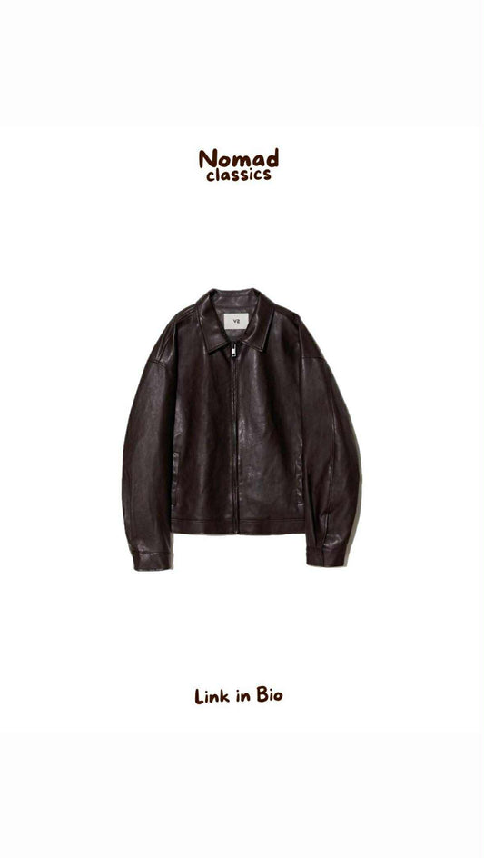 Leather Zip Up jacket-