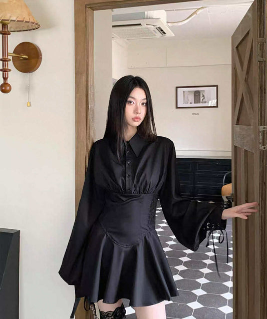 Sculted Satin Wrap Top