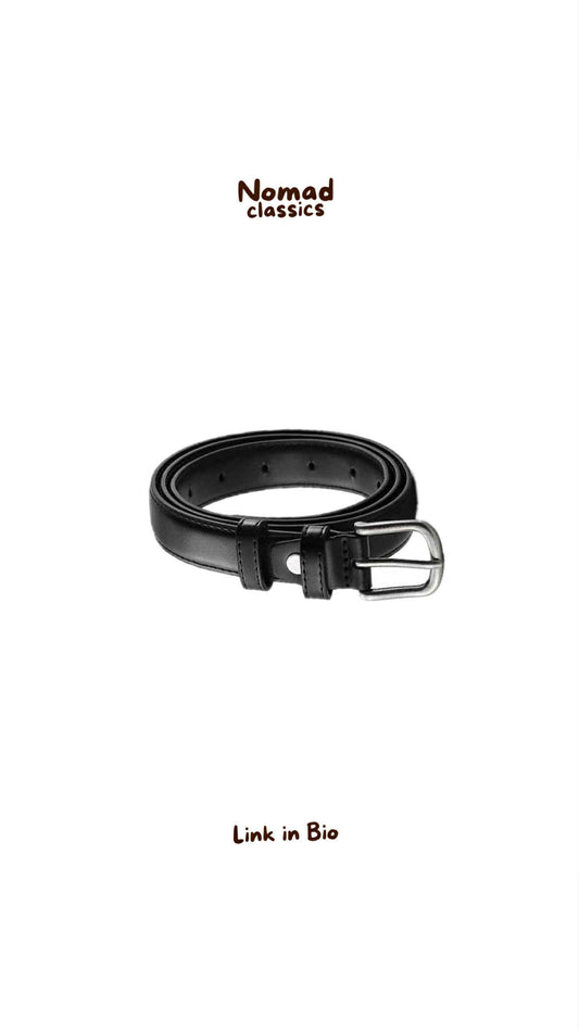 Cowbell Leather Belt