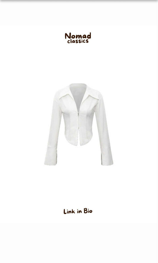 Contour Zip-Up Shirt