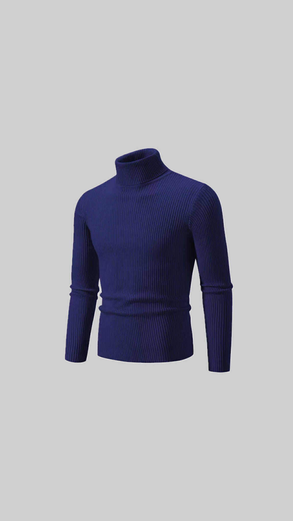 "Ribbed Turtleneck Sweater – Smart & Timeless"