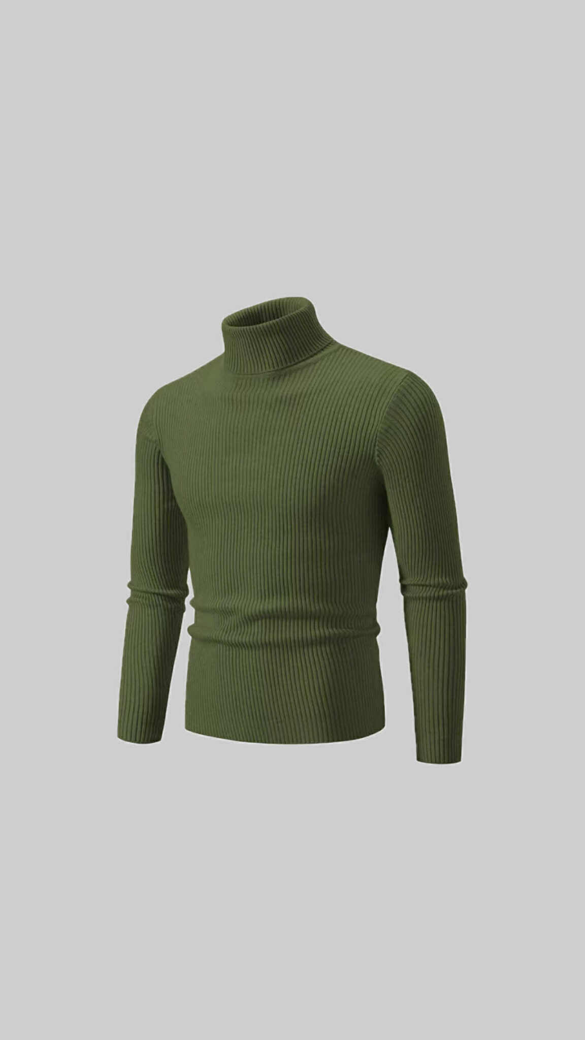 "Ribbed Turtleneck Sweater – Smart & Timeless"
