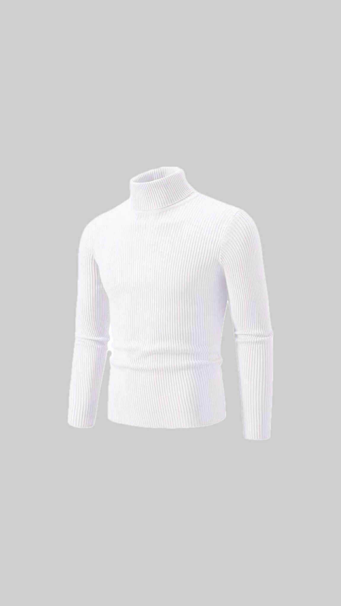 "Ribbed Turtleneck Sweater – Smart & Timeless"