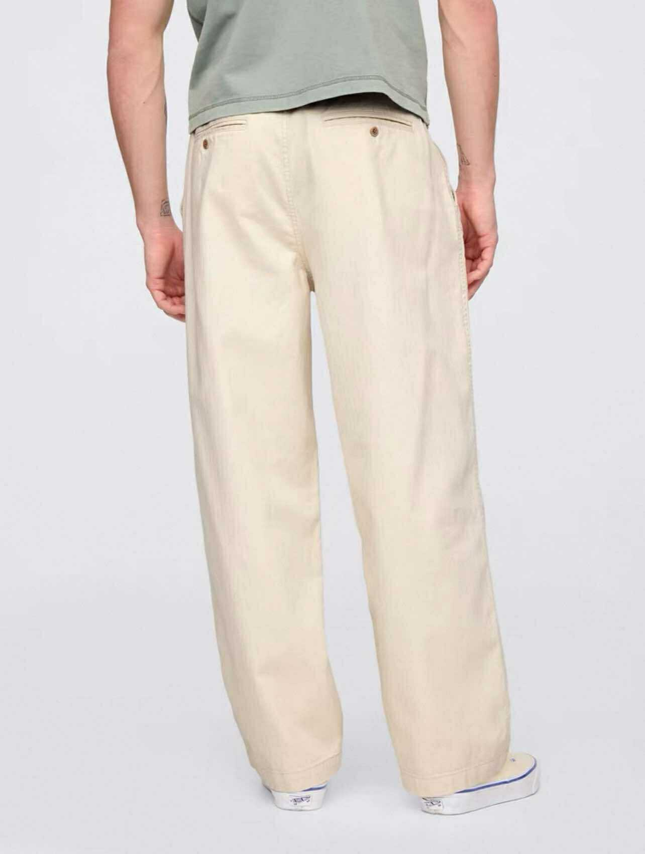 "Classic Cotton Trousers – Relaxed Ivy Fit"
