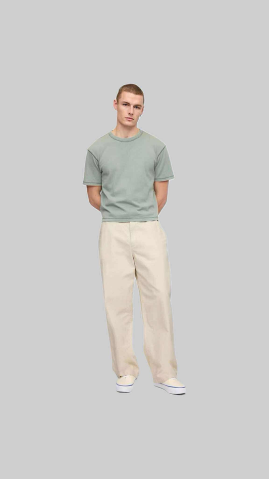 "Classic Cotton Trousers – Relaxed Ivy Fit"