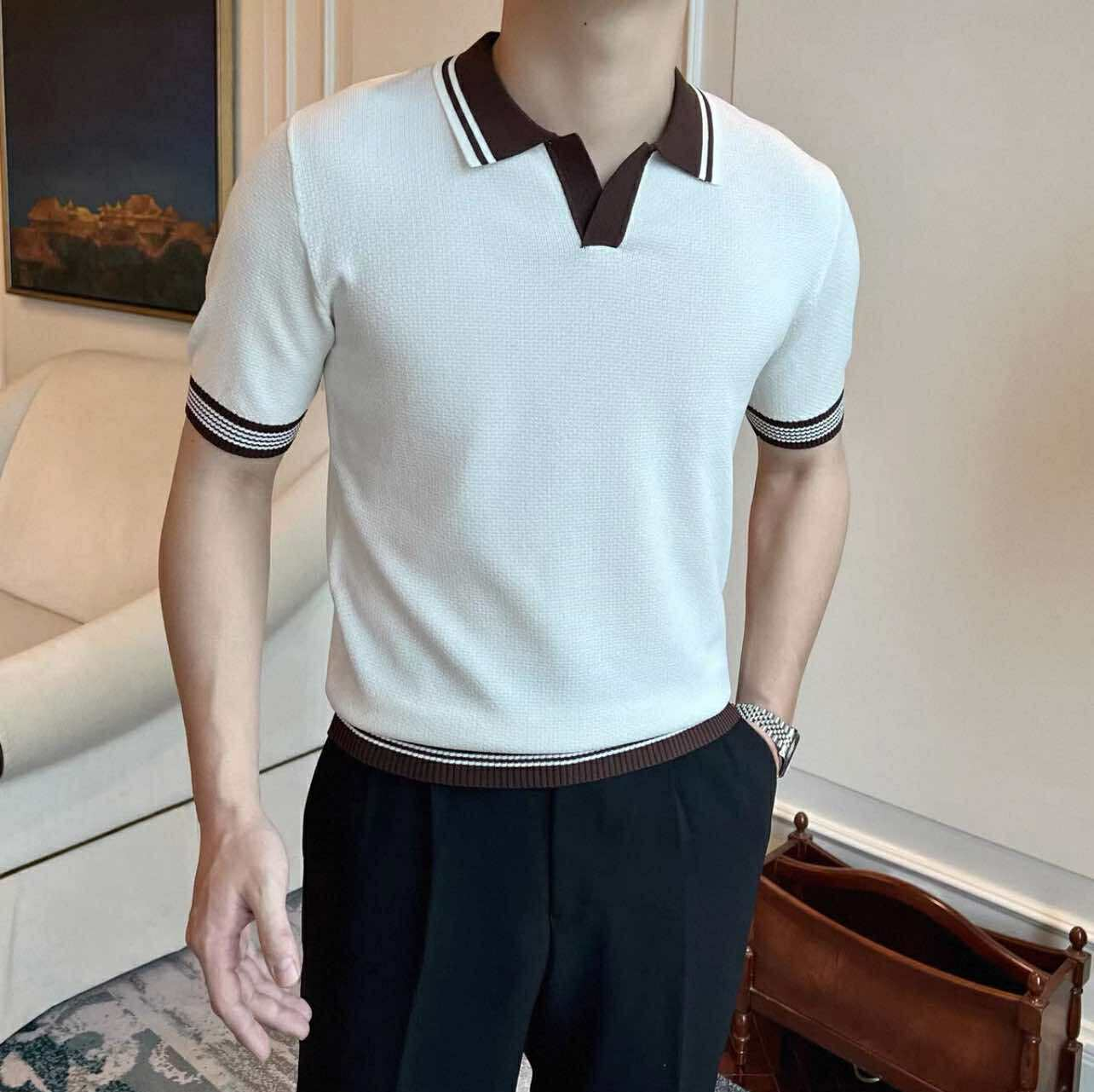 Vintage Knit Polo Shirt – Old Money Style