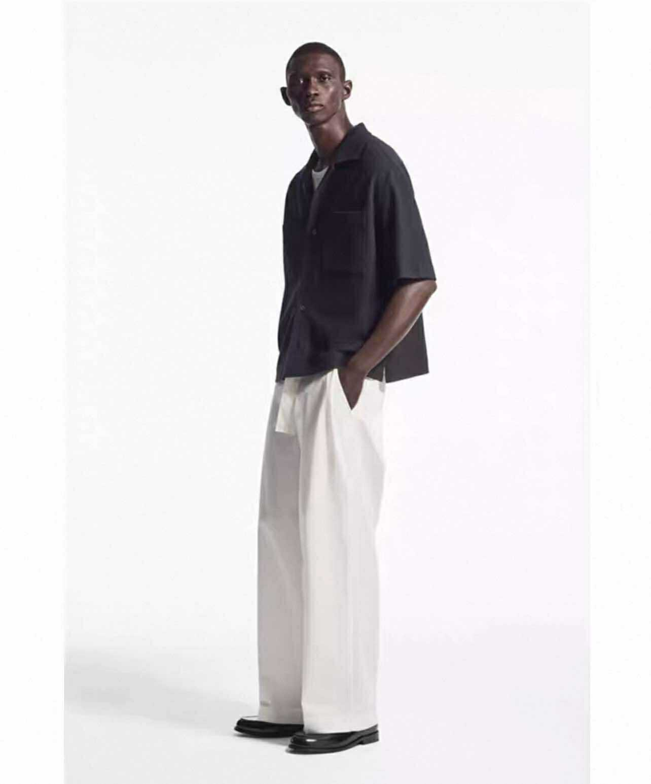 Navy Camp Collar Shirt – Quiet Luxury Essential