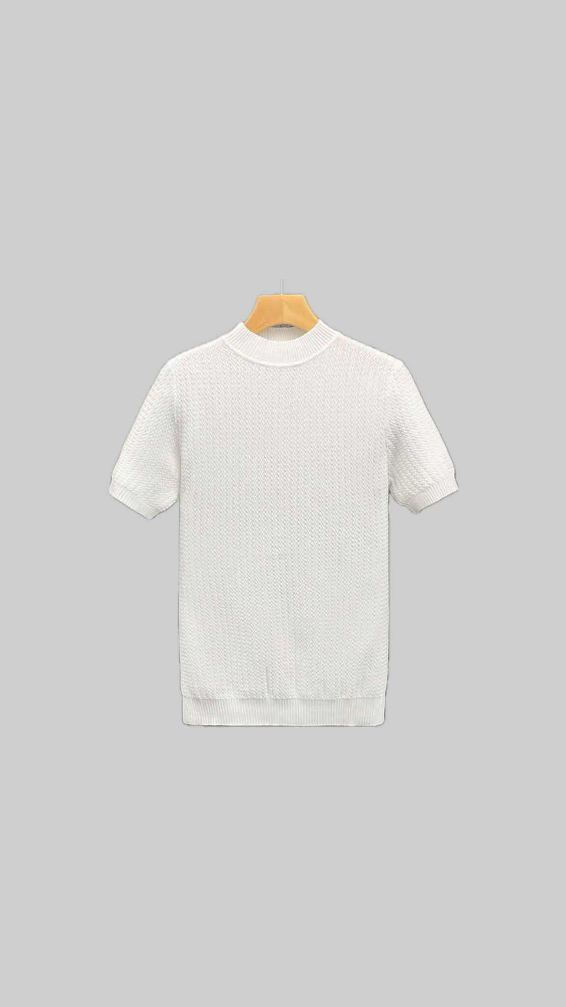Textured Knit Tee – Minimalism