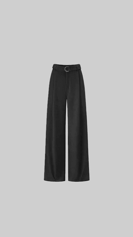 Structured Wide-Leg Pants