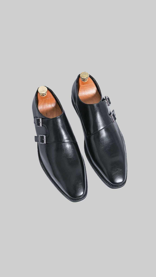 Classic Double Monk Strap Shoes